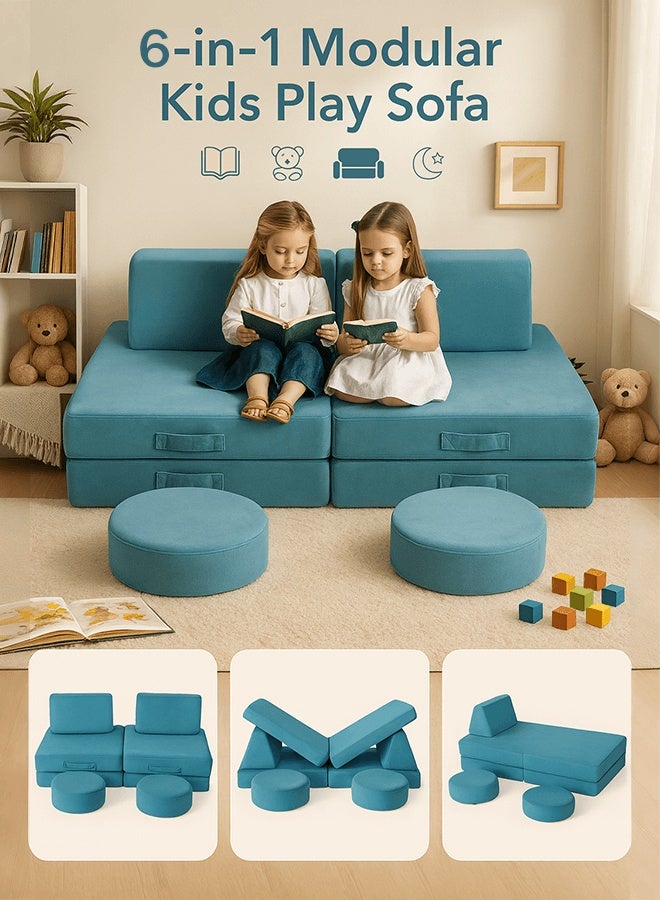 هومبيني أريكة لعب للأطفال – أريكة رغوية معيارية للمغامرات الإبداعية داخل المنزل، بتصميم ناعم وآمن للعب الإبداعي والمرح اليومي للأطفال - Image 1