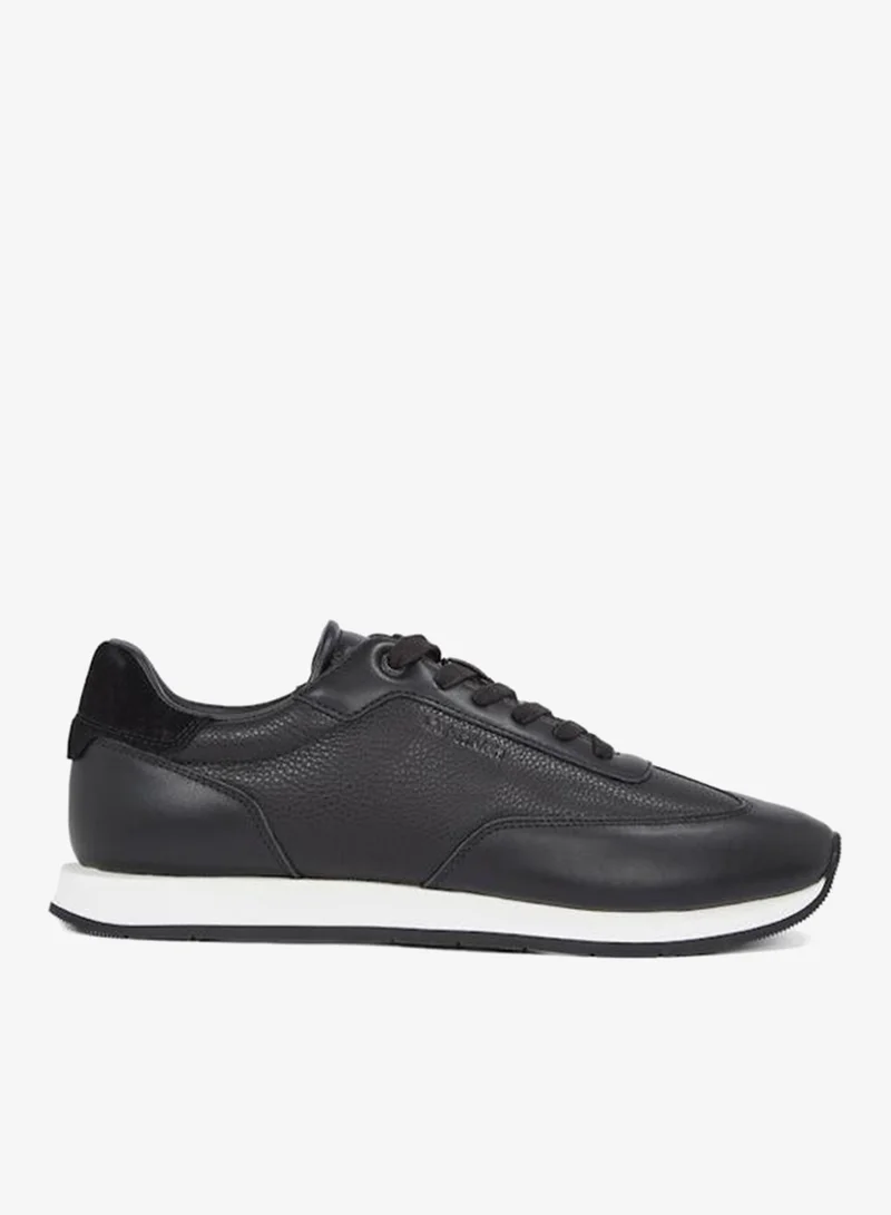 CALVIN KLEIN LOW LACE UP LEATHER TRAINERS