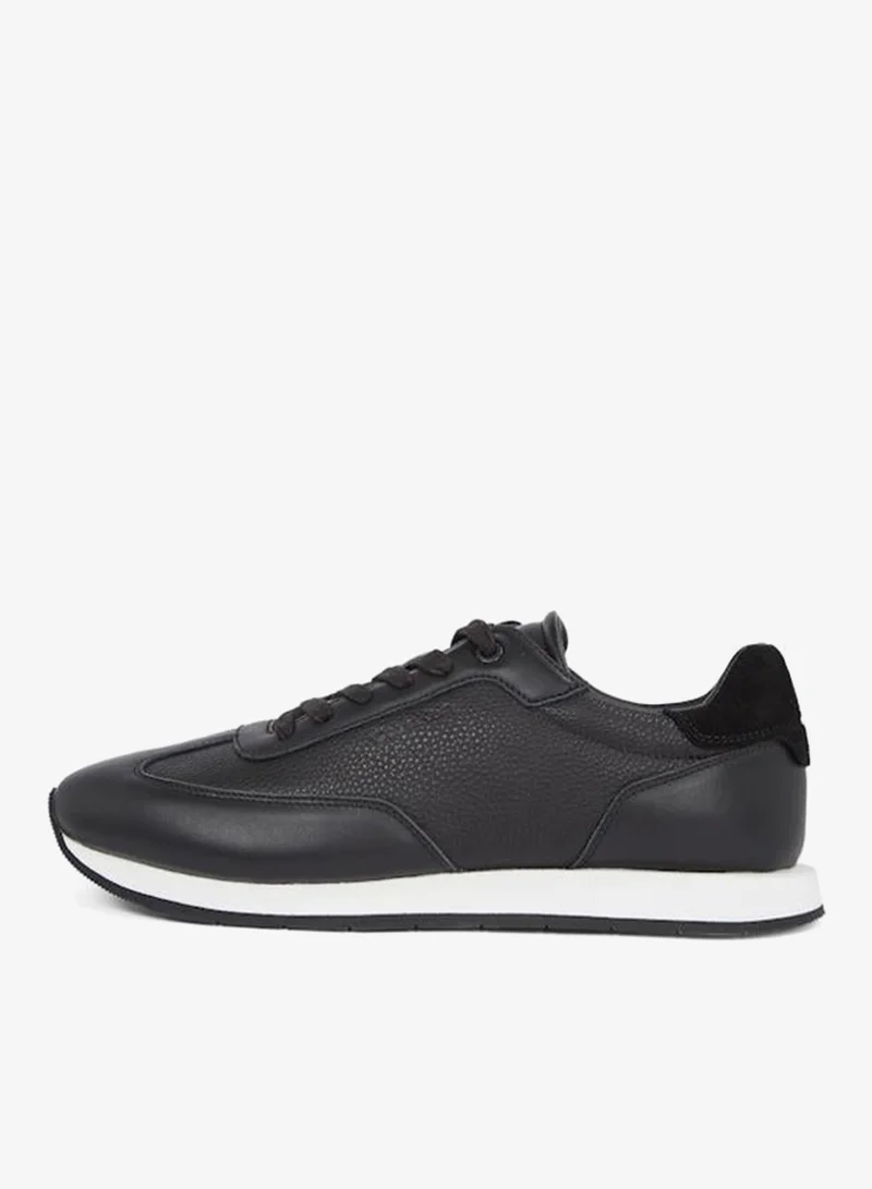 CALVIN KLEIN LOW LACE UP LEATHER TRAINERS