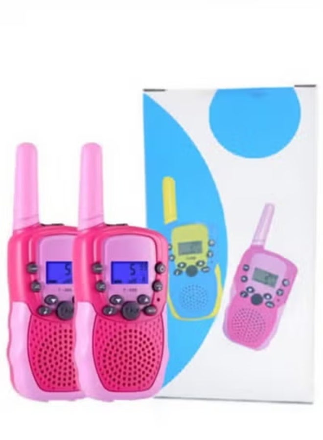 إيفرين ألعاب للفتيان والفتيات الذين تتراوح أعمارهم بين 3 و 12 سنة، ولعب اتصال للأطفال، ولعب راديو بقناتين و 22 قناة، ومصباح يضاء خلفياً بلورية سائلة، ومدى 3 أميال في الهواء الطلق، والتخييم، والتمشي لمسافات طويلة (وردي اللون) - Image 1