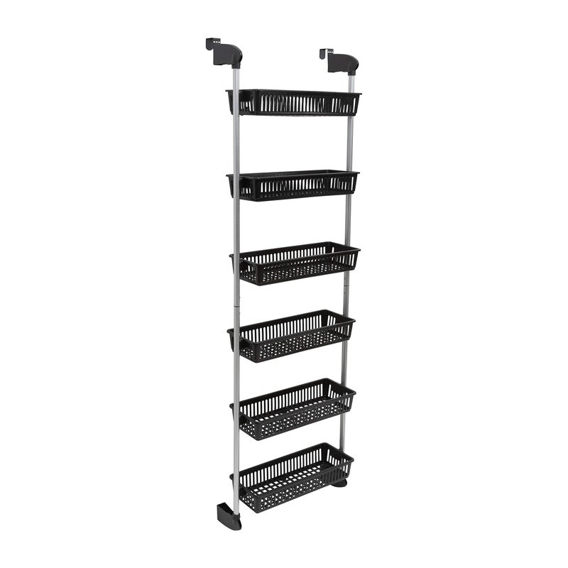 Neu Home Neu Home Over the Door 6Basket Hanging Storage Unit with Hooks 