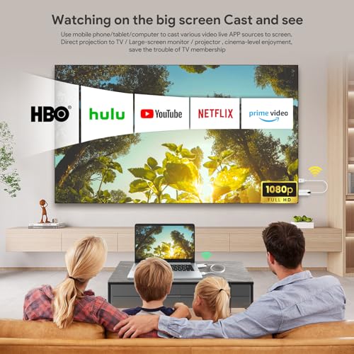 EDUP Wireless HDMI Transmitter and Receiver, 2025 Upgraded 1080P Wireless HDMI Extender 165FT Range, Plug&Play, Video Audio Projection for Desktop, PC, TV Box, PS4/5 to TV/Projector/Monitor-White - Image 4