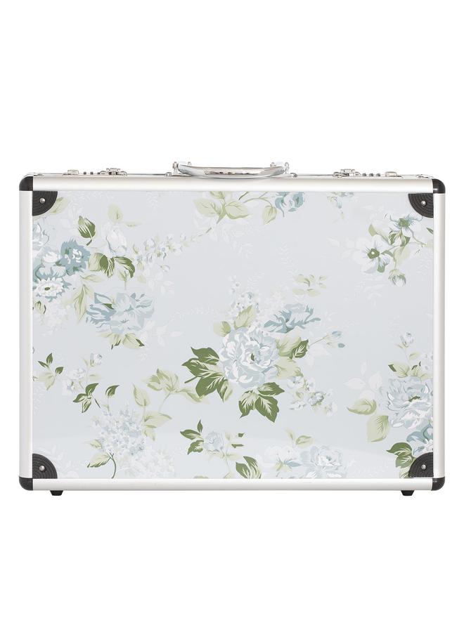 السيف  طقم ملاعق فولاذية مع علبة ألومنيوم 72 قطعة مطلية بالذهب ونقش فضي - Image 3