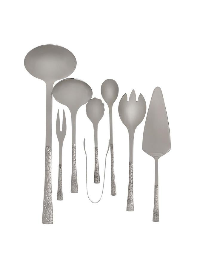 السيف  طقم ملاعق فولاذية مع علبة ألومنيوم 72 قطعة مطلية بالذهب ونقش فضي - Image 5