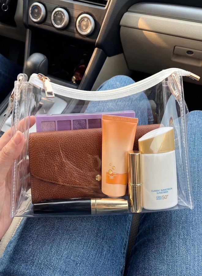 BS-VOG Clear Purses for Women, Clear Shoulder Bag for Stadium Events, Small Stadium Hobo Handbag for Concert Outfits - Image 5