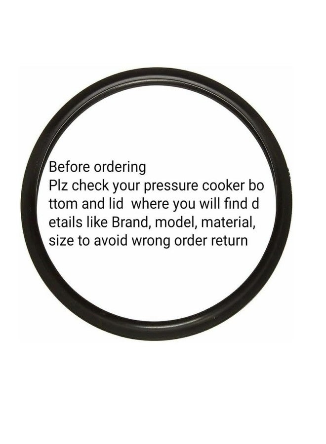 QUICK CLICK GOODS Outer Lid Gasket for Vinod Stainless Steel Pressure Cooker, 5L, Black (ONLY FOR STEEL COOKER) - Image 3