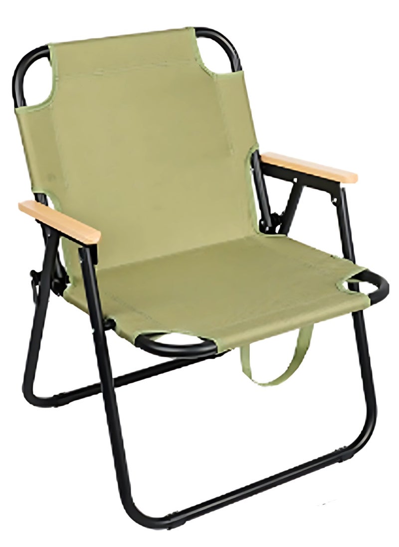 Manful Portable Folding Camping Chair Beige, Lightweight Folding Chair for Outdoor Enthusiasts, Folding Chair for Every Adventure, Folding Camping Chair for Travel and Leisure  - Image 1