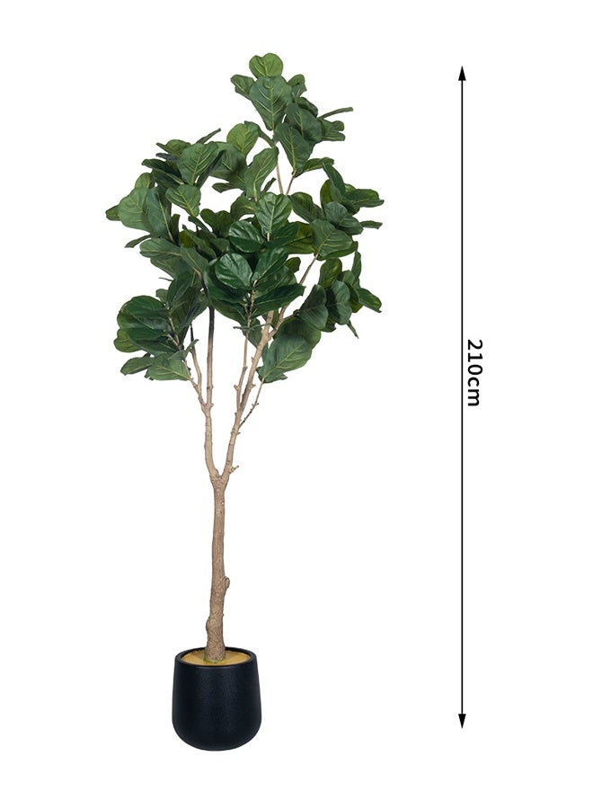 شاربدو شجرة صناعية كبيرة، نبات صناعي بوعاء لديكور المنزل، أشجار صناعية بطول 210 سم لأرضية المكتب الحديثة الداخلية، شجرة واقعية مع وعاء بلاستيكي - Image 5