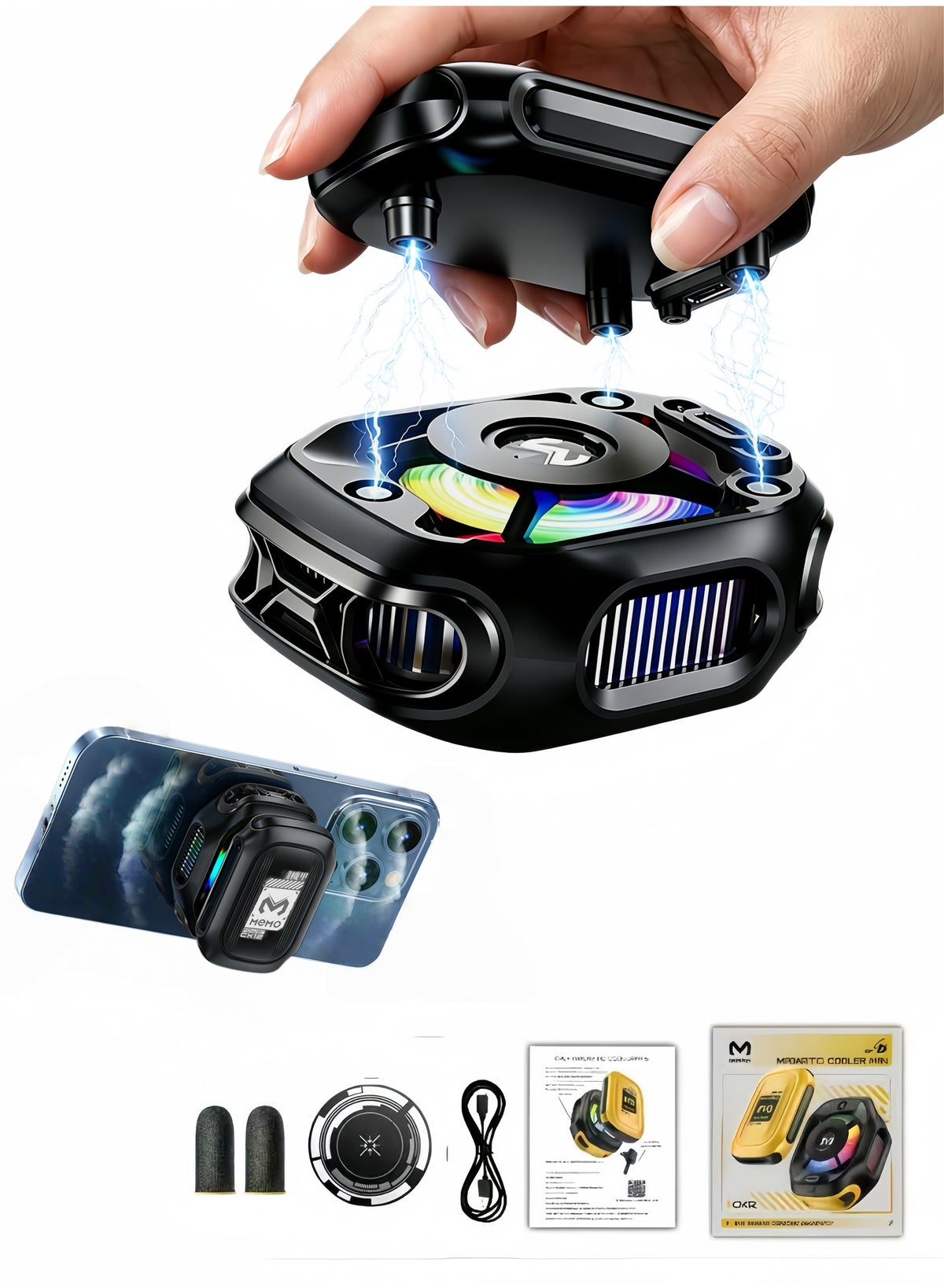Memo Memo Magnetic Phone Cooler With Ai Display typec 2000mAh Z17BF43BC3D27E7365C38Z