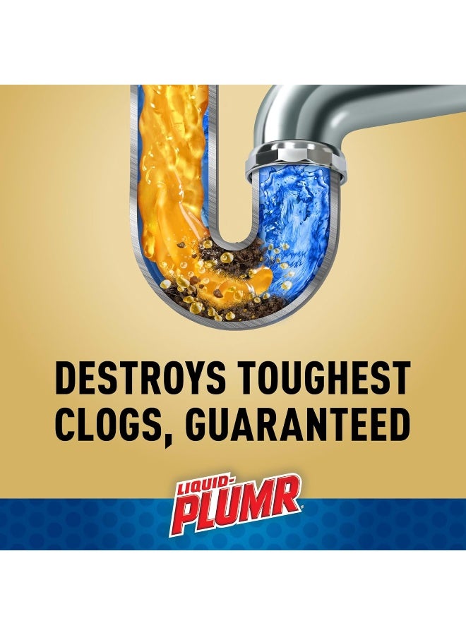 LIQUID-PLUMR Liquid-Plumr Pro-Strength Clog Destroyer Gel With Pipeguard, Liquid Drain Cleaner - 32 Ounces  - Image 3