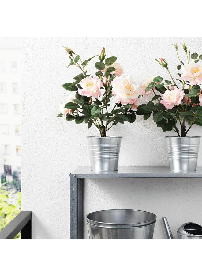 Zaboon Artificial Potted Plant, In/Outdoor/Rose Pink, 12 Cm - Image 3