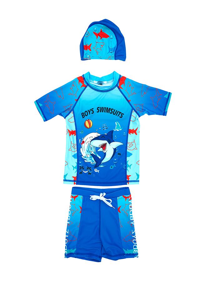 بيبي كلو طقم سباحة للأولاد من شارك سبلاش  قطع - Image 1