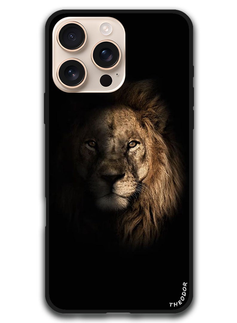 Theodor Protective Case Anti Scratch Shock Proof Bumper Cover For iPhone 16 Pro Max (6.9)-inch Lion - Image 1