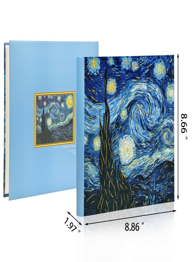 kuword The Starry Night Photo Album 4x6 with Writing Space 200 Pockets - Van Gogh,Wedding Guest Book, Memory Book Gift for Bridal Shower, Anniversary - Kuword - Image 5