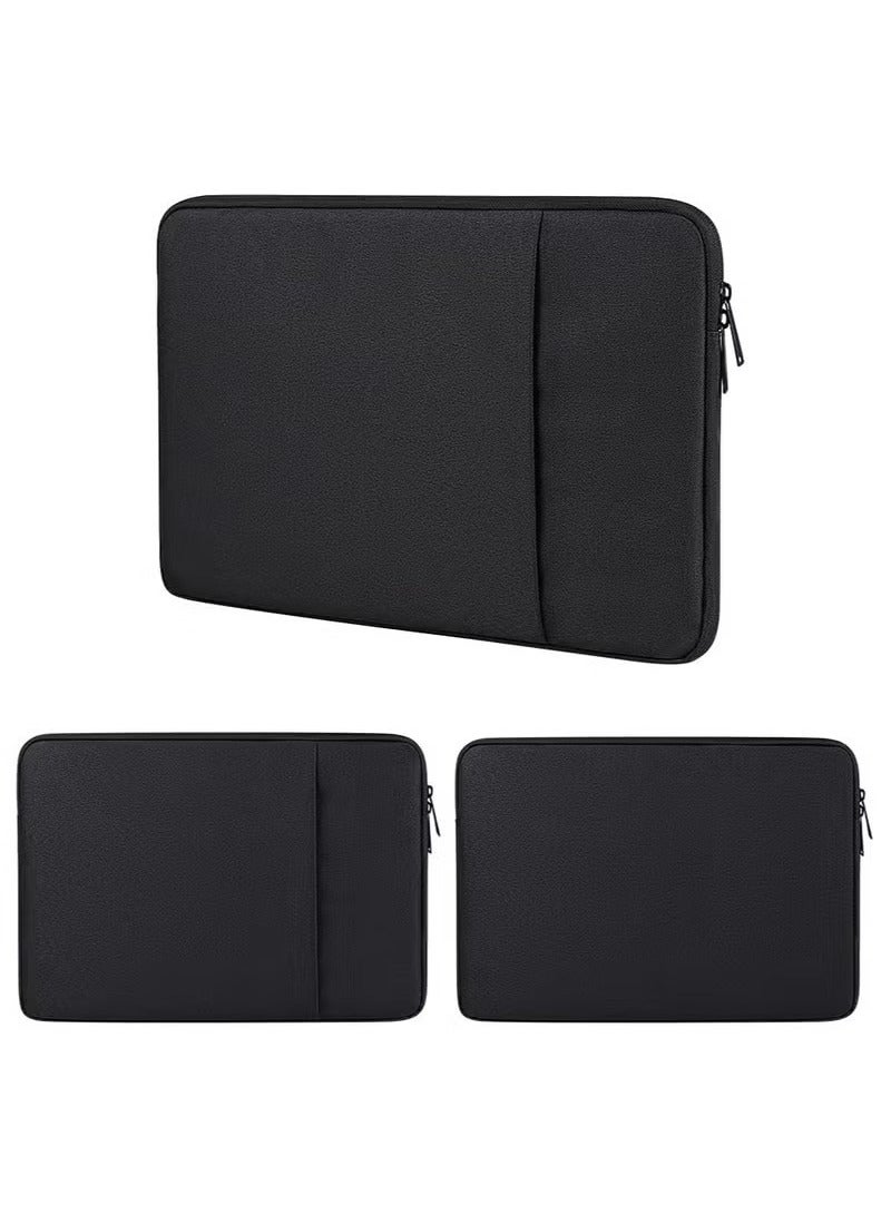 Laptop Bag Sleeve Compatible with MacBook Air 13 inch M2 M3 A3113 A2681 2010-2023 M1 A2337 M2 A2179 A1932, Pro M2 A2338 M1 A2289 A2251 A2159 A1989 A1706 A1708 (Black, 13 Inch)