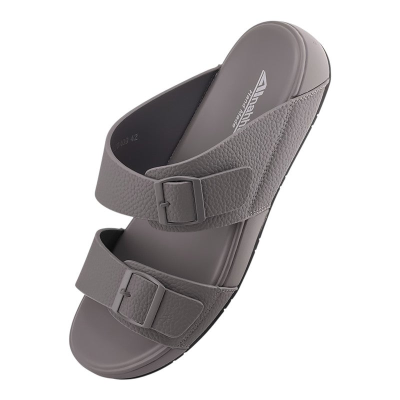 إيت صندل عربي يدوي الصنع للرجال من AET | شبشب رجالي خارجي | شبشب مفتوح من الأمام للاستخدام اليومي | جلد عربي أصلي مع ابزيم| تصميم عربي جديد | نعل داخلي مطابق للون| مريح وخفيف الوزن - Image 3