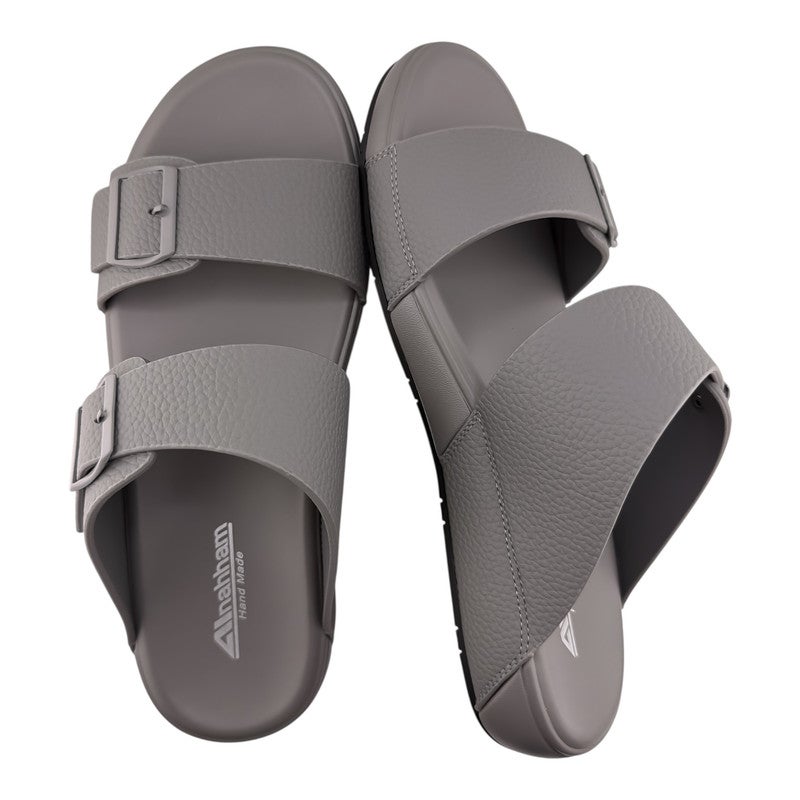 إيت صندل عربي يدوي الصنع للرجال من AET | شبشب رجالي خارجي | شبشب مفتوح من الأمام للاستخدام اليومي | جلد عربي أصلي مع ابزيم| تصميم عربي جديد | نعل داخلي مطابق للون| مريح وخفيف الوزن - Image 2