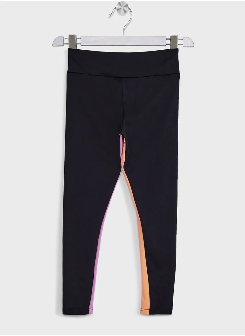 CONVERSE Youth Color Block High Rise Leggings