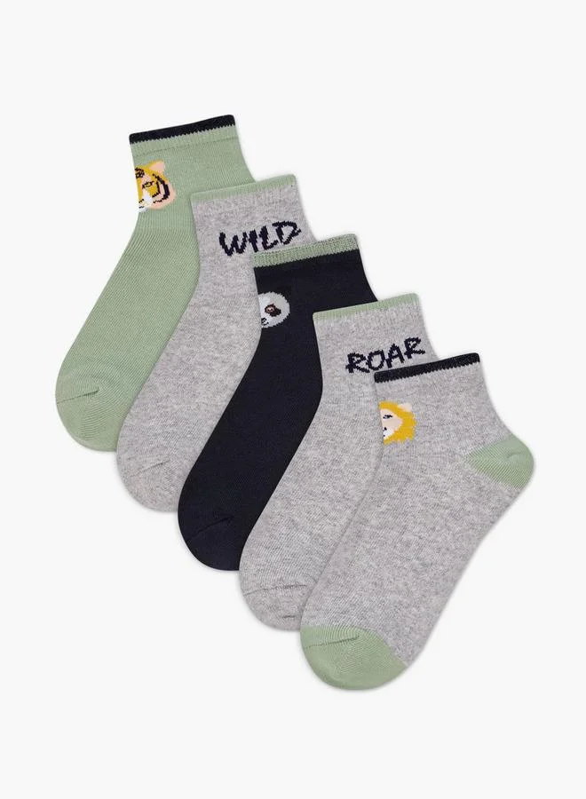 ال بي ال من شو اكسبرس جوارب أولاد بطبعة - مجموعة من  قطع