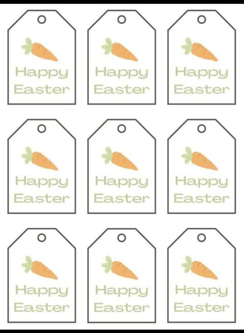 100 piece easter gift tags cardboard paper for gift wrapping supplies small cards