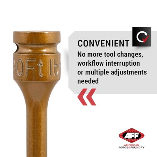 AFF Torque Limiting Extension 1/2" Drive 90 ft/lbs - Gold- 40091 - Image 4