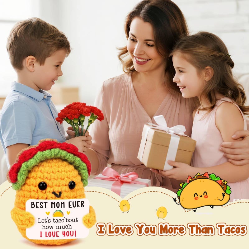 TuSuQing Gifts For Mom Christmas Birthday Gifts From Daughter Son  I Love Best Mom Ever Christmas Birthday Mothers Day Ideas Gift  Funny Crochet New Bonus Step Single Moms Mama Mum Valentines 2025 Present - Image 3