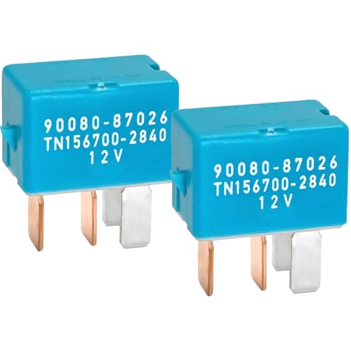 Casalytics 9008087026 9098702027 12VDC 4PIN AC Relay Pack of 2 Compatible with Toyota Prius Lexus and Scion MultiUse Relay for AC Starters Headlights and More - Image 1