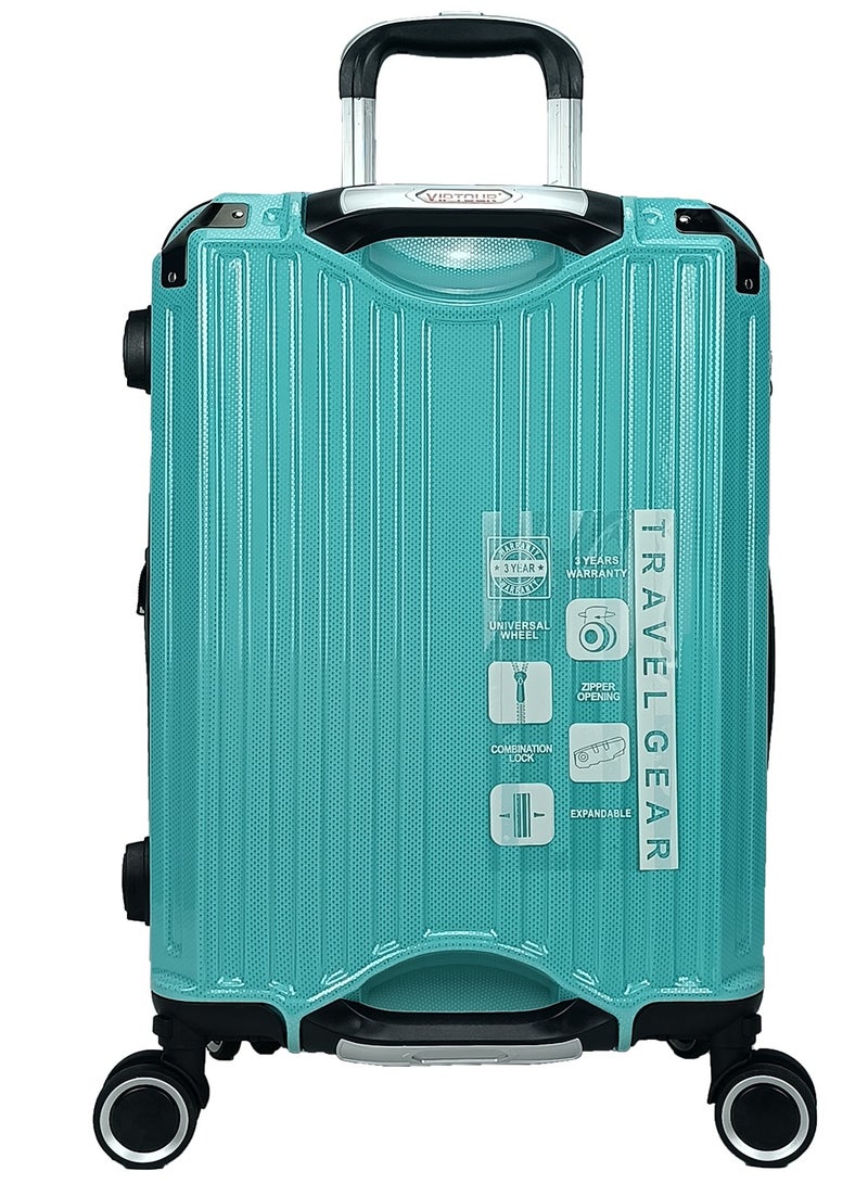 VIPTOUR Trolley Luggage Set of 3 PCS TPC Hard Side Spinner Wheels with TSA Lock With Cup Holder - Image 2
