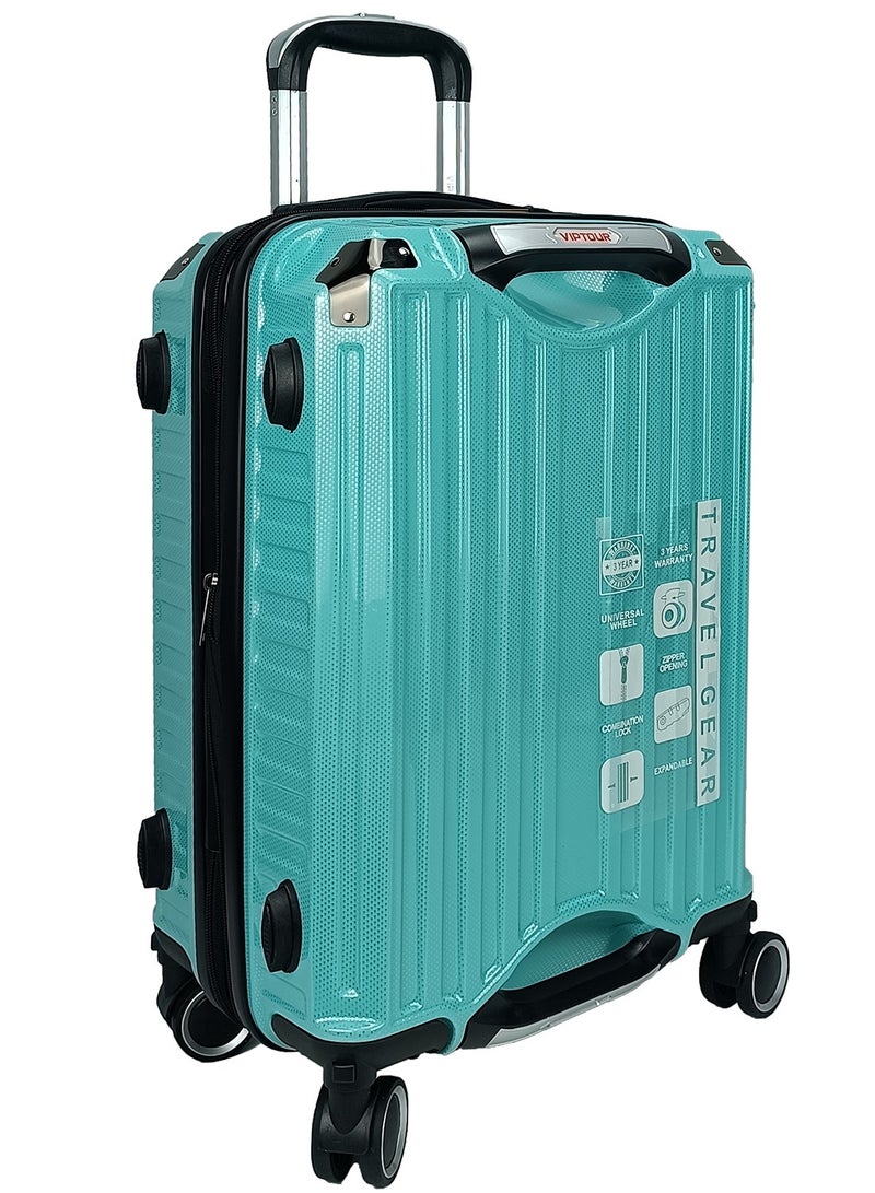VIPTOUR Trolley Luggage Set of 3 PCS TPC Hard Side Spinner Wheels with TSA Lock With Cup Holder - Image 5
