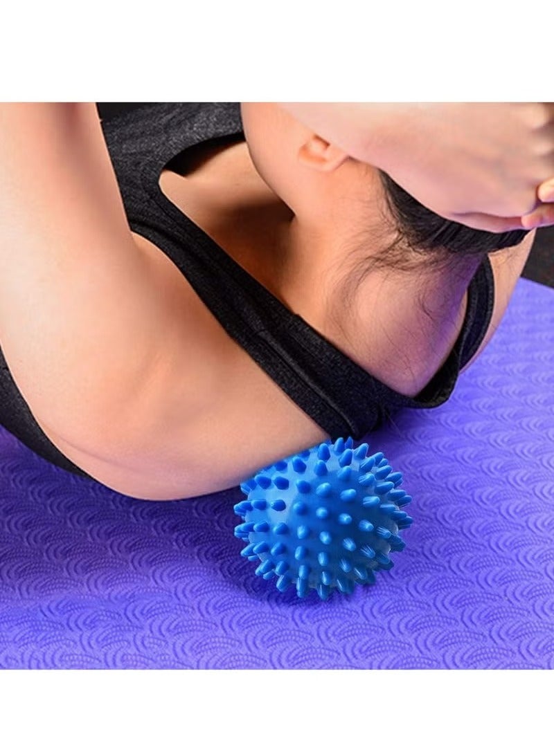 إسكدنيا كرة تدليك دوارة مدببة للأنسجة العميقة، والتهاب اللفافة الأخمصية، وتخفيف التوتر (أزرق) - Image 4