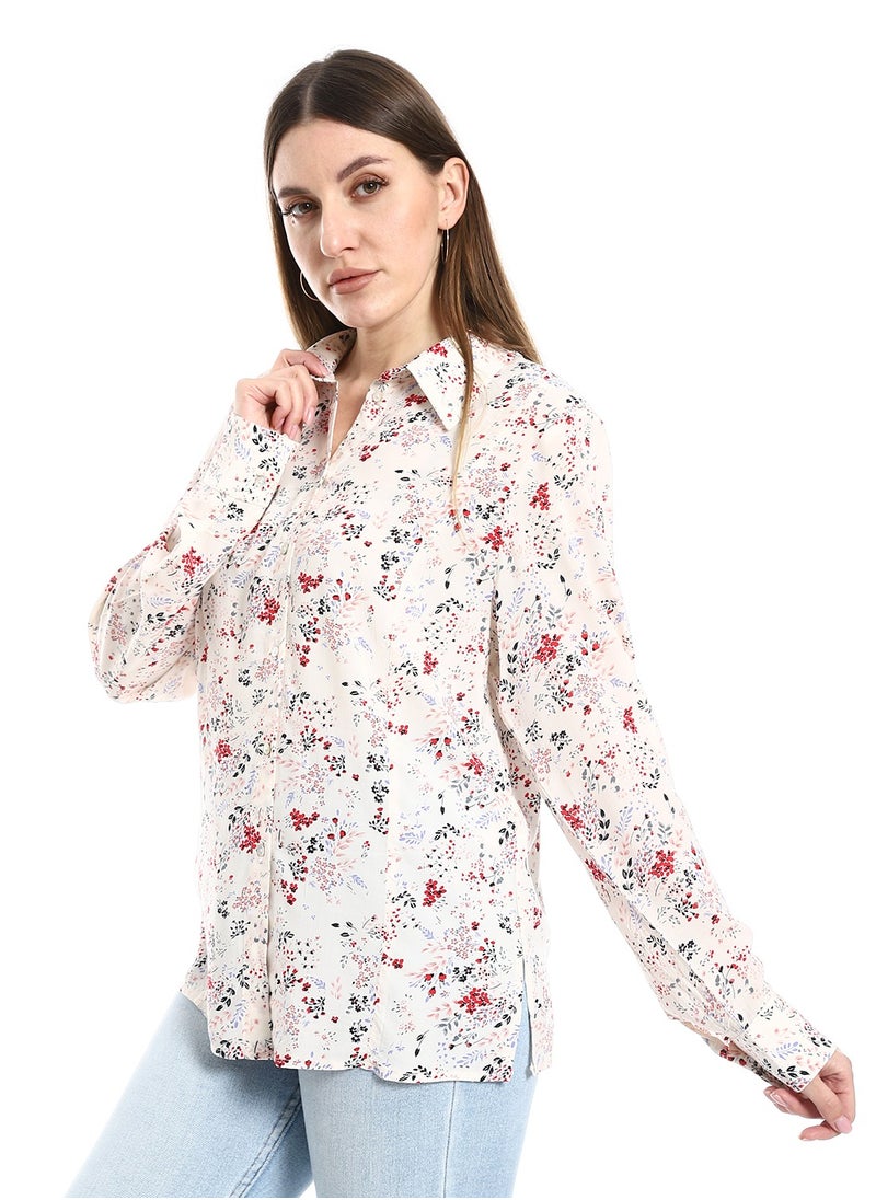 MERCH Viscose Blouse - Printed Flower  - Image 2