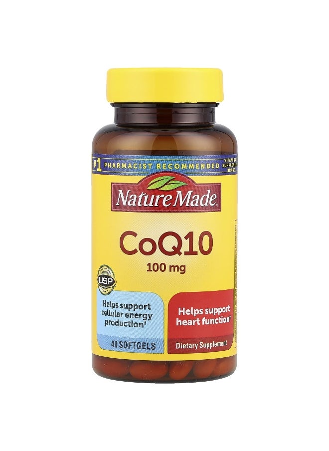 Nature Made Nature Made, CoQ10 , 100 mg, 40 Softgels  - Image 1