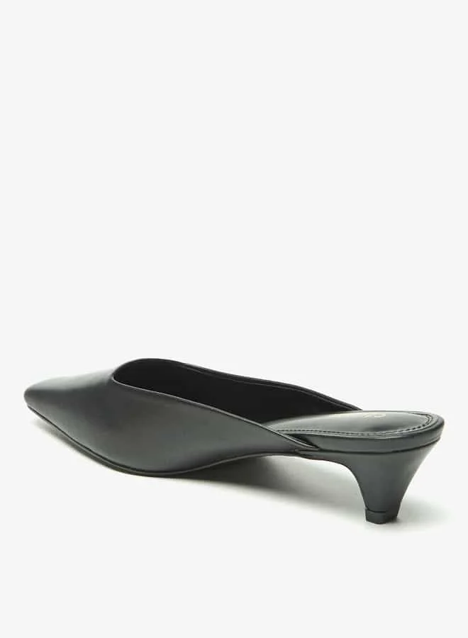 Celeste Women's Mules with Kitten Heels