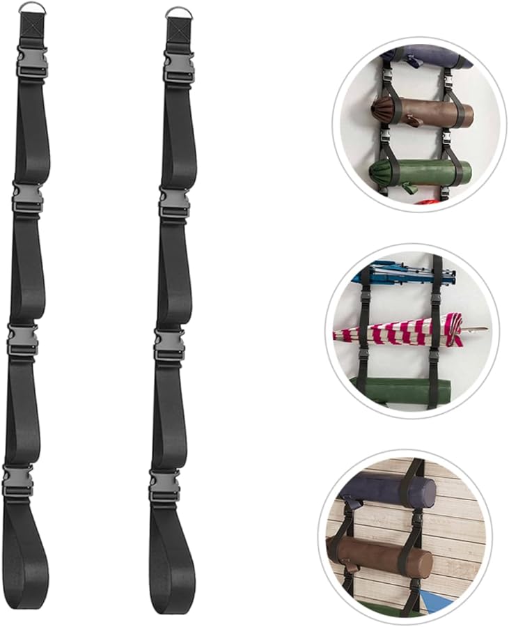 Merryhapy 2 Pack Over The Door Storage Rack Organizer For Camping Gear Yoga Mats Tents - Image 5