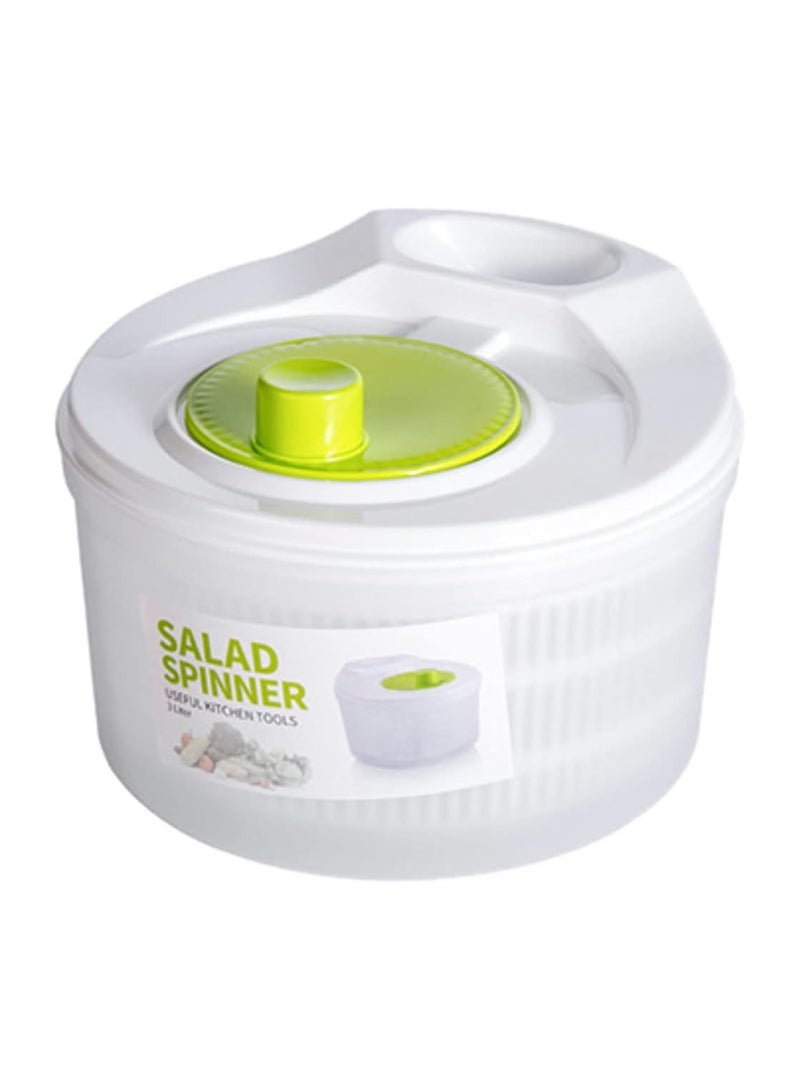 VIUAUAX Vegetable Washer Manual Reusable Quick Dry Versatile Professional Fruit Washer Spinner Veggie Dryer Salad Spinner ，Basket LidRemovable ，Vegetable Dehydrator Drier, Fruit Rotary Dehydrator, Kitchen Gadgets, Drain Salad Basket - Image 1