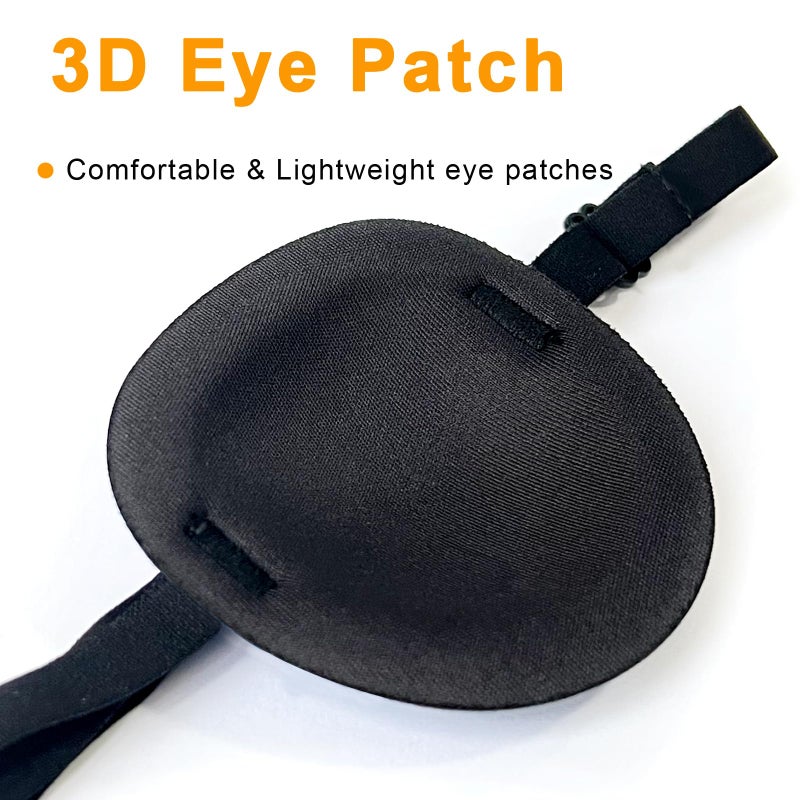 Vandorla Vandorla 6PCS Eye Patch, Super Soft Eye Patches, Adjustable Medical Eye Patch for Adults and Kids, Amblyopia Lazy Eye Patches for Left or Right Eyes, 6 Colors  - Image 3