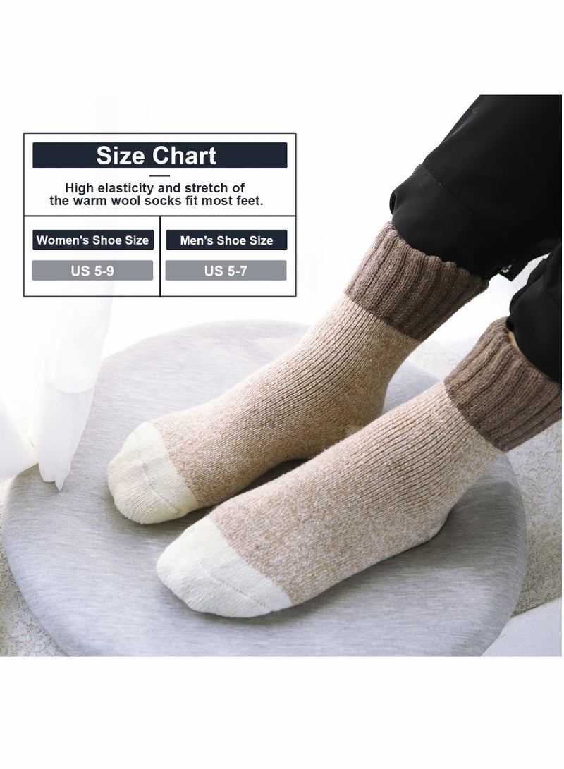Wool Socks for Women, Soft Warm Comfort Casual Crew Winter Socks