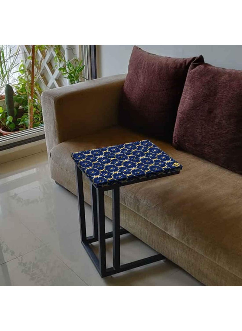 Nutcase Nutcase Design C Shaped Side Table for Laptop Work on Sofa CouchStudy Breakfast Snack Serving End Tables for Living Room Bedroom Designer Spanish Tiles  - Image 5