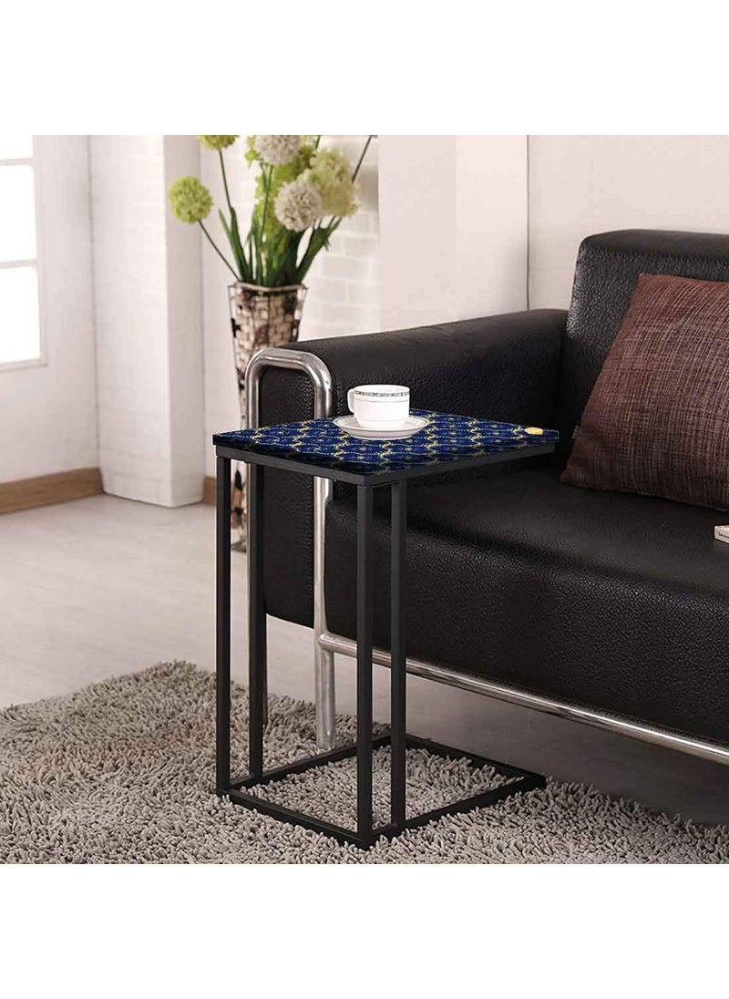 Nutcase Nutcase Design C Shaped Side Table for Laptop Work on Sofa CouchStudy Breakfast Snack Serving End Tables for Living Room Bedroom Designer Spanish Tiles  - Image 4