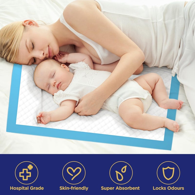 Brosive Incontinence Bed Pads Disposable Underpads for Adults, Children and Pets,Absorbency Disposable Bed Pads for Incontinence (36Lx23W,30Pads) - Image 4