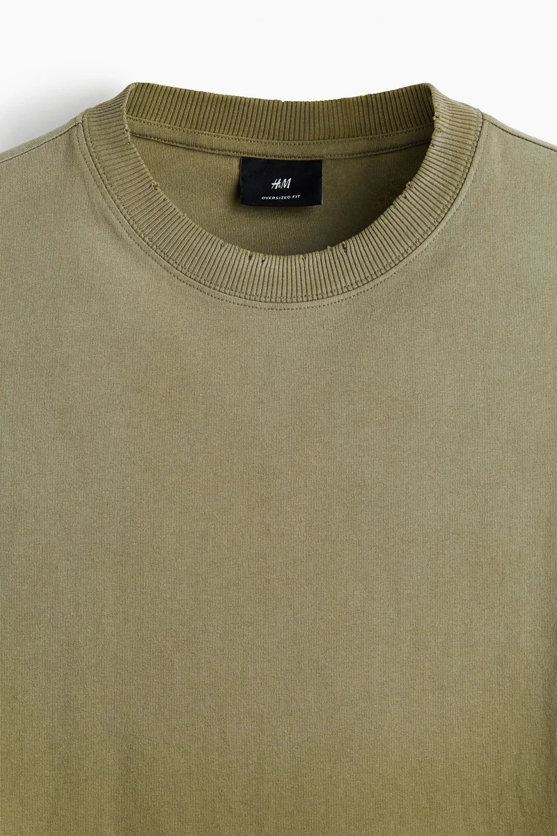 اتش اند ام تي-شيرت بقصة فضفاضة