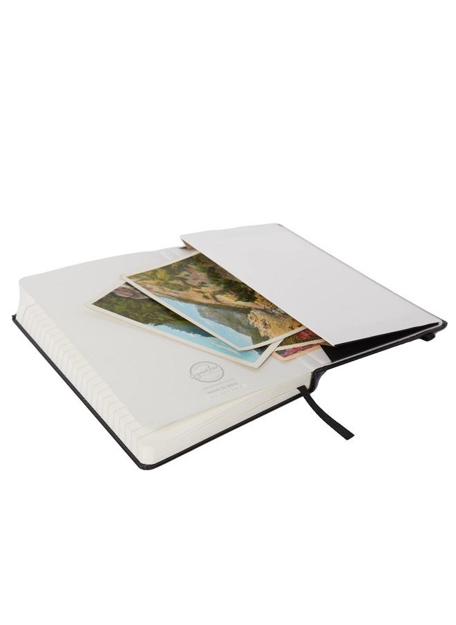 C.R. Gibson C.R. Gibson Black Bonded Leather Journal, 5'' x 8.2''  - Image 5