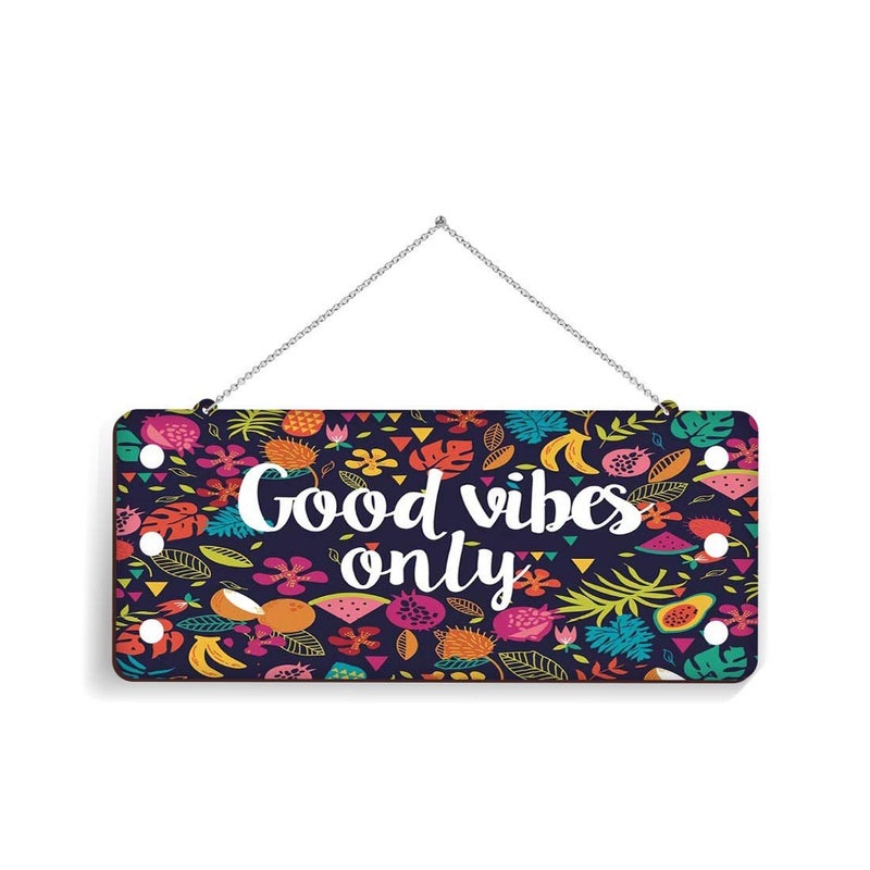 Paper Plane Design Door Hanging Funny Quirky (Good Vibes Only) - Image 1