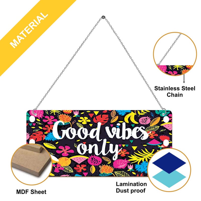 Paper Plane Design Door Hanging Funny Quirky (Good Vibes Only) - Image 3