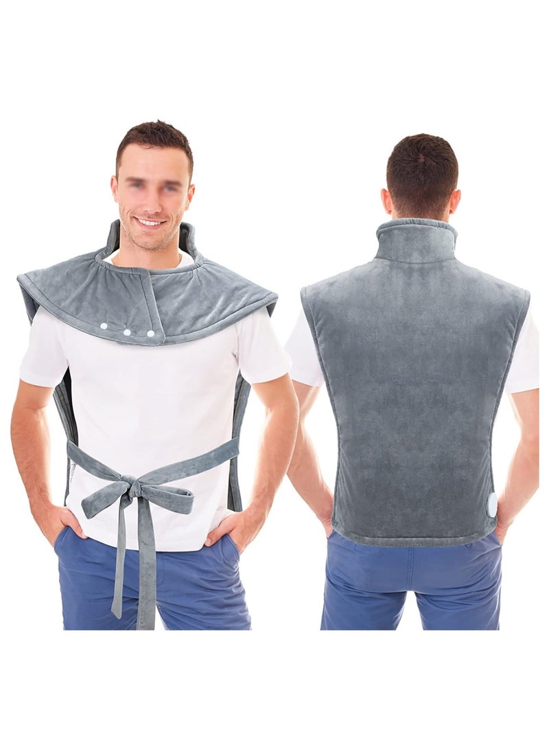 general Heated shawl, velvet electric blanket with 10 heating settings and 2 hours of automatic shut-off, soft and warm heated shawl suitable for sofa bed, machine washable - Image 1