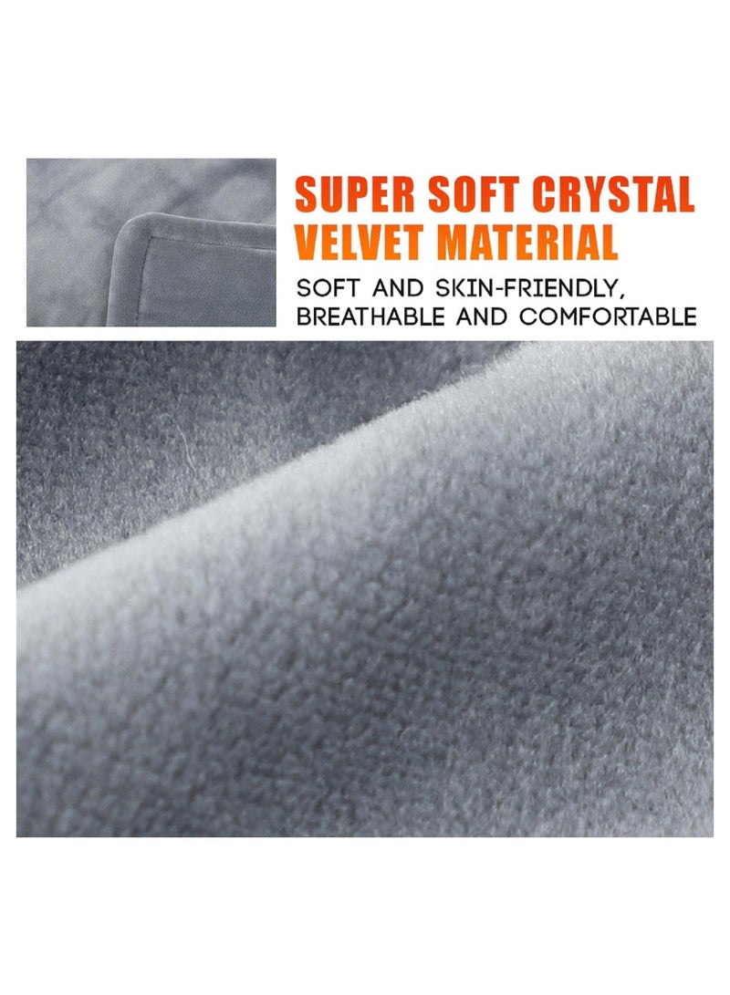 general Heated shawl, velvet electric blanket with 10 heating settings and 2 hours of automatic shut-off, soft and warm heated shawl suitable for sofa bed, machine washable - Image 3