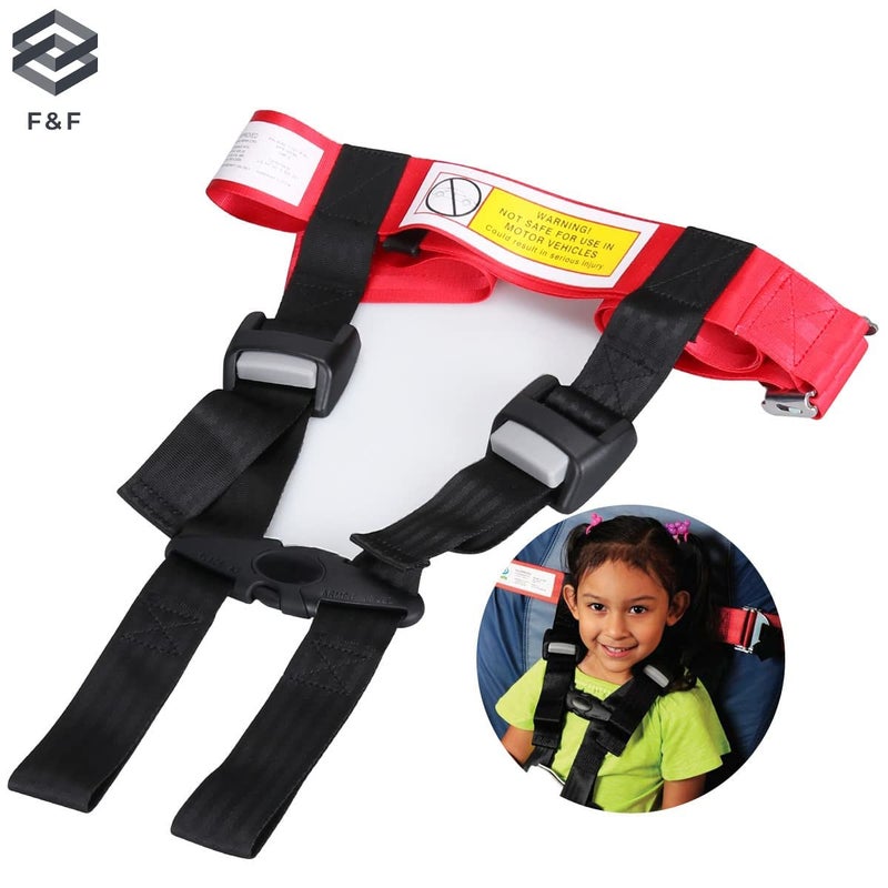 FF Child Airplane Safety Travel Harness  Ride Safer Travel Vest  Travel Harness Seat Baby  Toddler Airplane Seat  Airplane Car Seat  Toddler Harness Airplane  Safe Seatbelt Approved for Kids - Image 5
