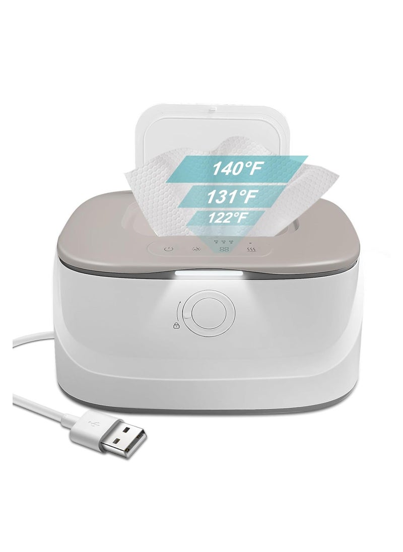 Baby Wipe Warmer With Light, Wet Dispenser Warmer With Pop-Up Holder, Usb Charging, Portable Large Capacity Diaper Warmer, Adult Nursery, Newborn Essential Must Haves, Three Temperature - pzsku/Z17C03CF742F730A2AD15Z/45/_/1722791512/299c36a3-a36f-4cc6-aade-9014a6d8f52b