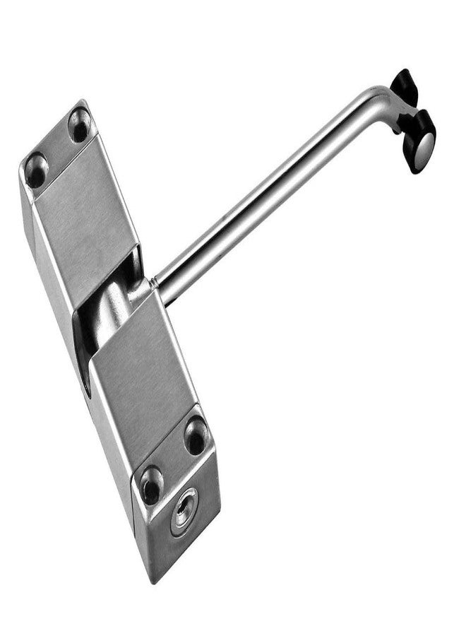 BOSCO Adjustable Automatic Door Closer for Wooden, Metal & Security Doors | Zinc Alloy Spring Hinge Closer with Silent Operation | Supports Up to 30 Kg | Stainless Steel Finish - Image 1