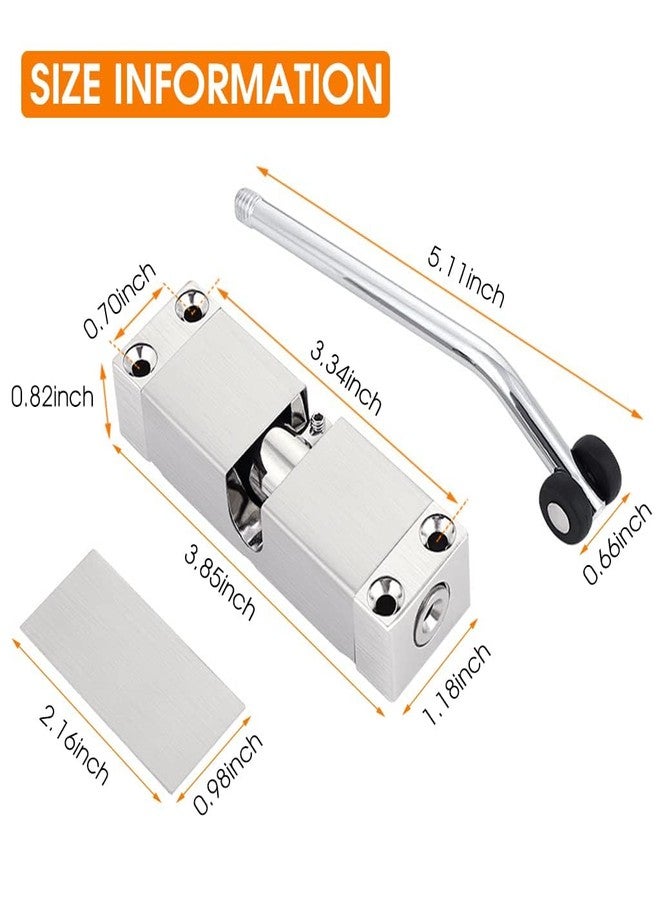 BOSCO Adjustable Automatic Door Closer for Wooden, Metal & Security Doors | Zinc Alloy Spring Hinge Closer with Silent Operation | Supports Up to 30 Kg | Stainless Steel Finish - Image 3